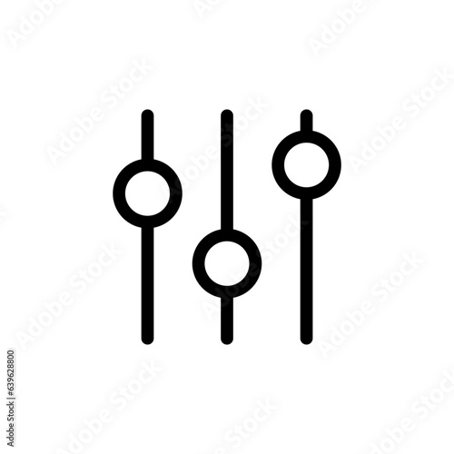 sound volume level icon, control panel slide icon, sound controller icon, Adjustment settings slider icon	
