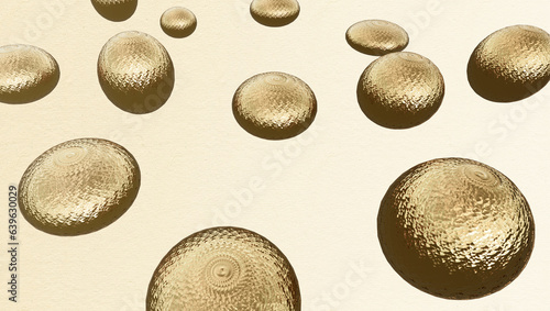 set of golden eggs. 3d render wallpaper black and copper color easter eggs on white background. - Vacation backgroun