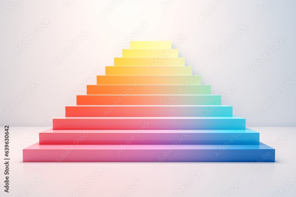 Illustration of the corporate ladder Illustration of the corporate ladder