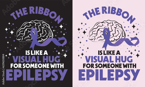 Epilepsy Warrior Awareness T-shirt Vector, Seizure Disorder T-shirt SVG, Epilepsy Hand-Drawn Lettering