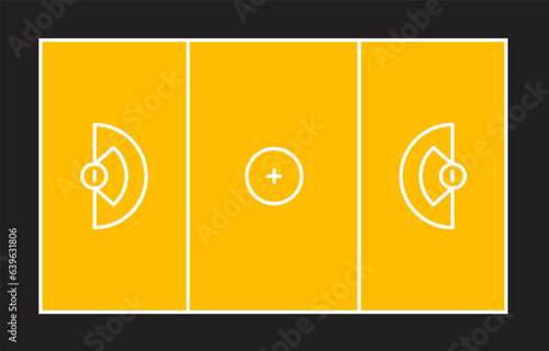 Lacrosse field background. The sports concept.
