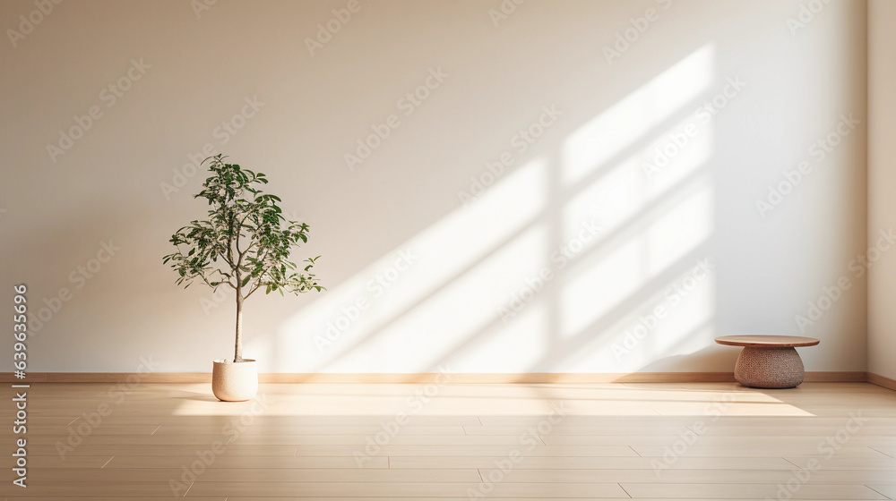 a simple, calming, zen - like indoor space, white walls, large windows, minimalist furniture, indoor plants, gentle afternoon light casting long shadows a simple, calming, zen - like indoor space, white walls, large windows, minimalist furniture, indoor plants, gentle afternoon light casting long shadows