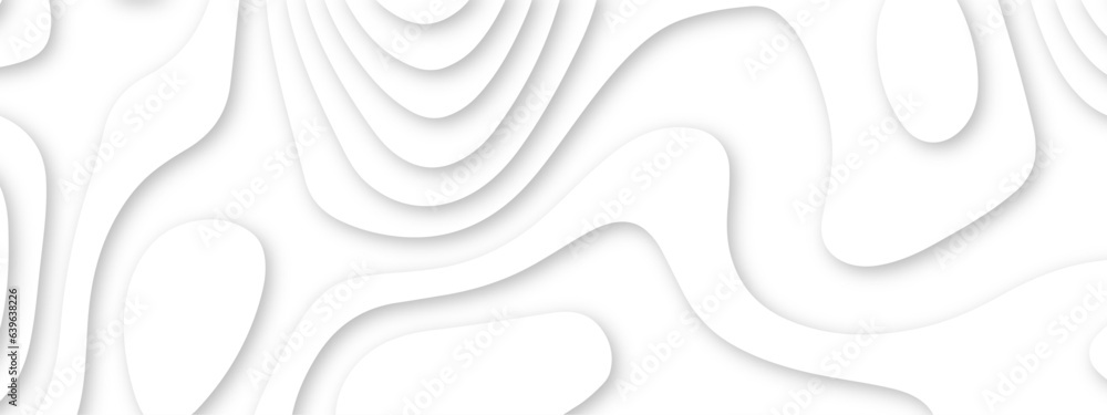 Abstract wavy line 3d paper cut white background. White paper cut white background. Abstract realistic papercut decoration textured with wavy layers and shadow. Abstract realistic papercut decoration Abstract wavy line 3d paper cut white background. White paper cut white background. Abstract realistic papercut decoration textured with wavy layers and shadow. Abstract realistic papercut decoration