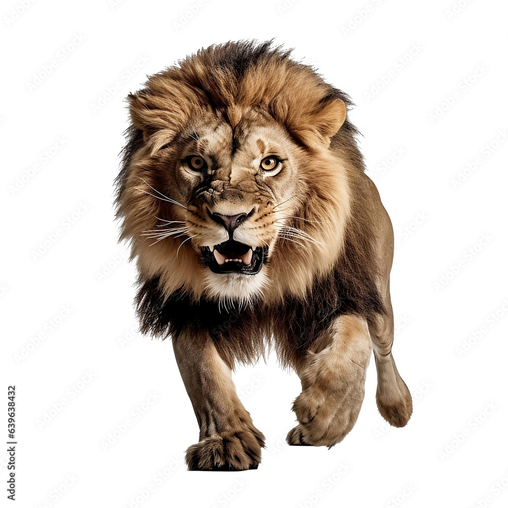 lion isolated on transparent background