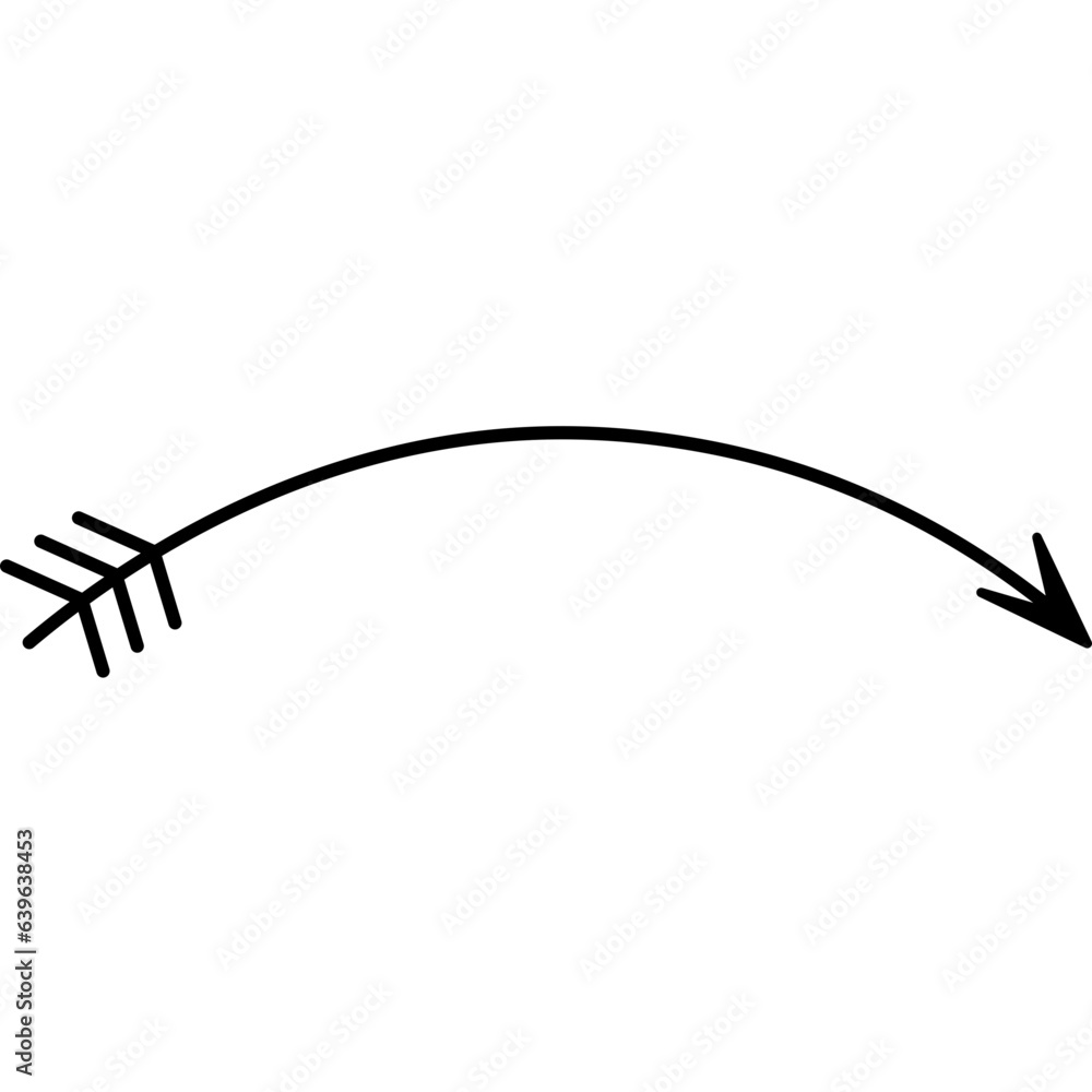 curved arrow curved arrow
