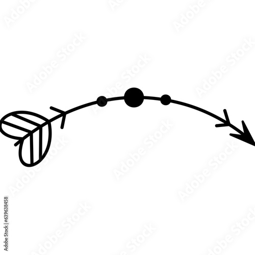 curved arrow