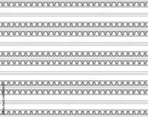 Vector sketch of regional ethnic traditional semaless seamless pattern baground pattern design illustration