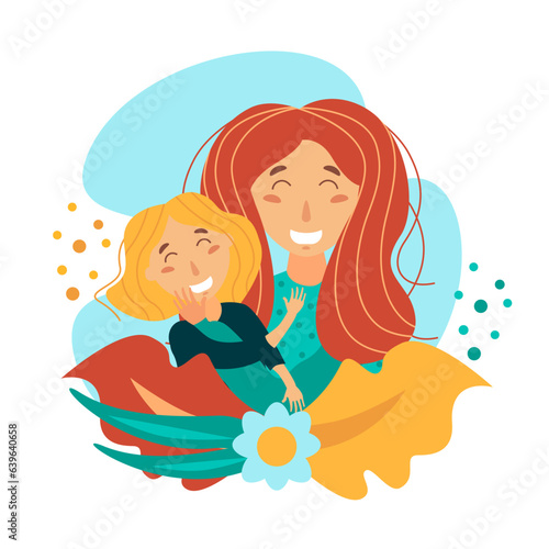 Vector Illustration of happy family