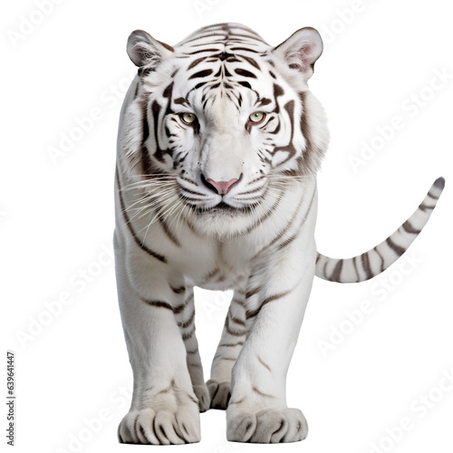 Tigre blanc avec transparence  sans background