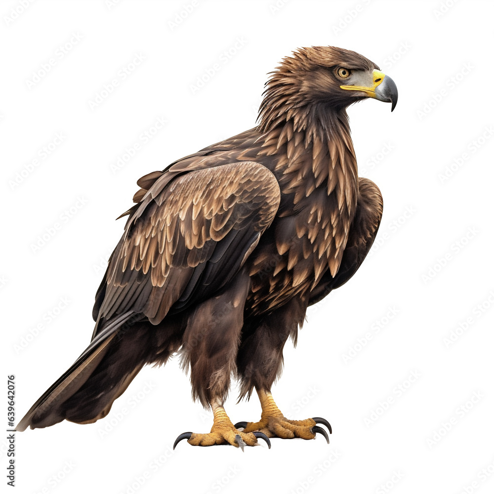 Fototapeta premium Aigle royal (Aquila chrysaetos) avec transparence, sans background