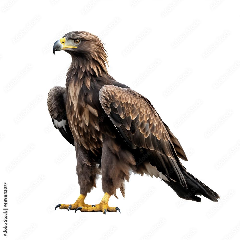 Obraz premium Aigle royal (Aquila chrysaetos) avec transparence, sans background
