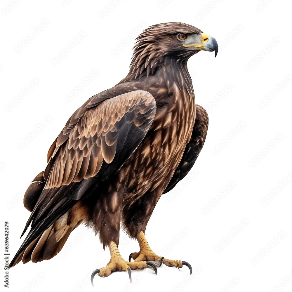 Aigle royal (Aquila chrysaetos) avec transparence, sans background Aigle royal (Aquila chrysaetos) avec transparence, sans background