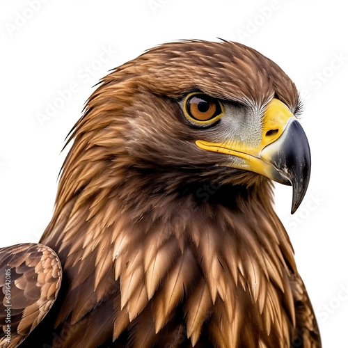 Aigle royal (Aquila chrysaetos) avec transparence, sans background photo