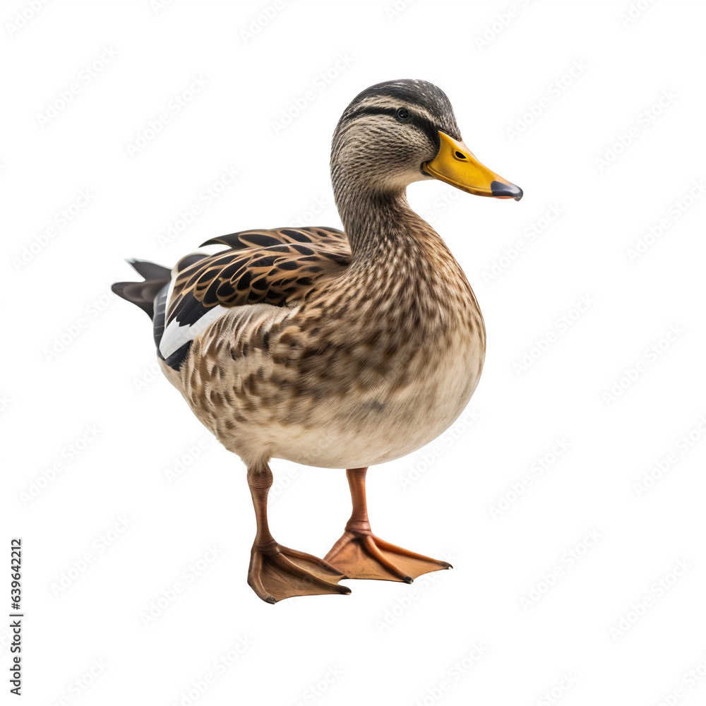 Canard colvert (Anas platyrhynchos Linnaeus) avec transparence, sans background Canard colvert (Anas platyrhynchos Linnaeus) avec transparence, sans background
