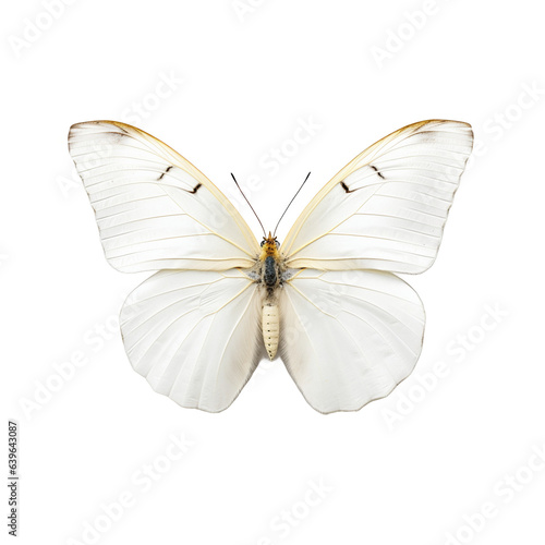 Papillon Piéride du chou (Pieris brassicae) avec transparence, sans background