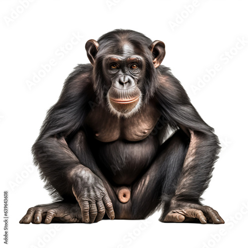 , primate avec transparence, singe sans background