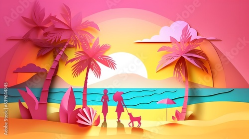 Romantic Illustration of oc...