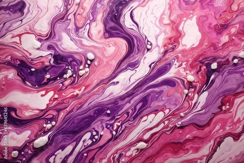 pink and purple with gold marble ink abstract art.