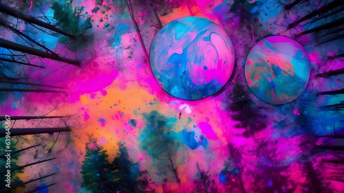 Color gradient blur backgro...