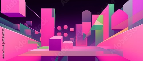 Geometry minimalistic artwork poster background, simple shape and figure. Abs...