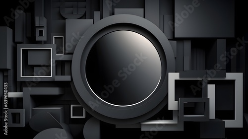 Black dark Paper cut art, f...