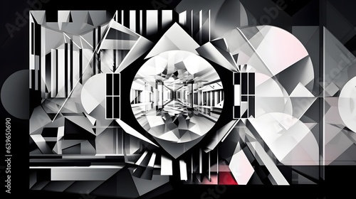 White Paper cut art, folded...