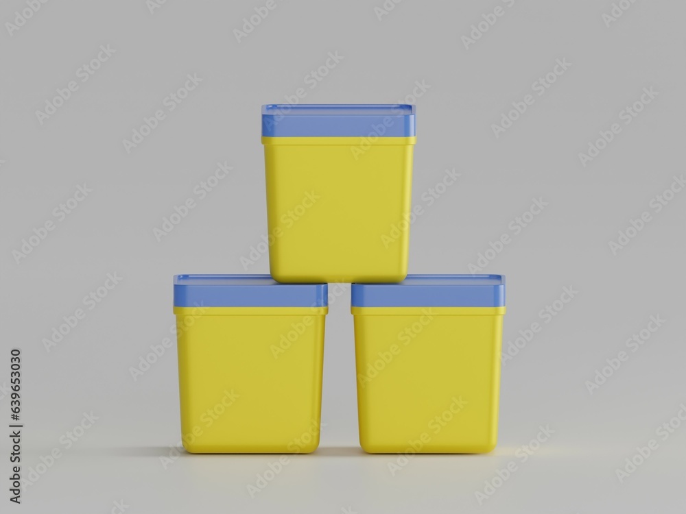 Ice cream cup 3d rendering with white background Ice cream cup 3d rendering with white background