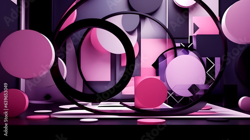 Purple Paper cut art, folde...