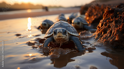 Schildkrötenbabys erobern den Ozean