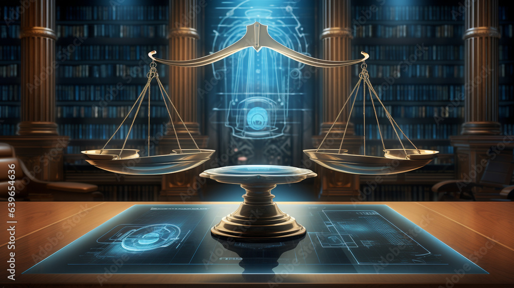 Ethical AI Balancing Act: Scales of Justice with Neural Network in ...
