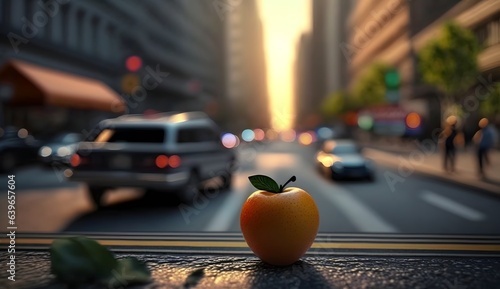 City in big apple concept, ...
