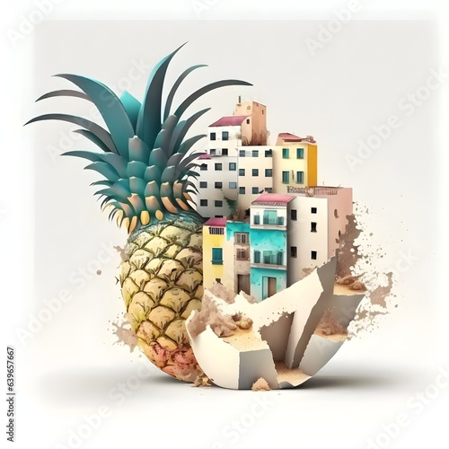 City in big apple concept, ...