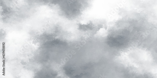 Clouds in the sky. Gray aquarelle painted paper textured canvas for design .abstract vintage background or paper. Abstract design with white paper texture background . Black and white ink effect.