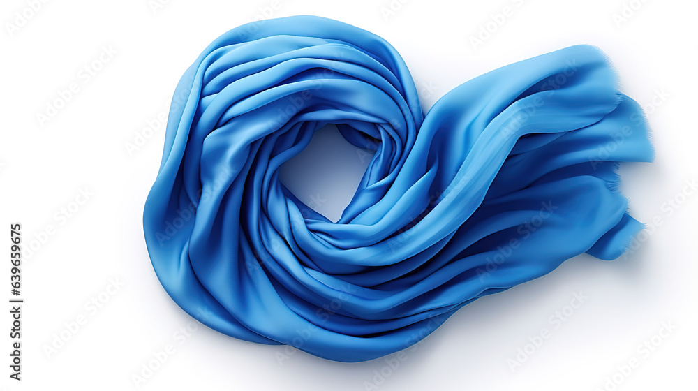 A beautiful wool tartan scarf with multiple colors. Generative Ai
