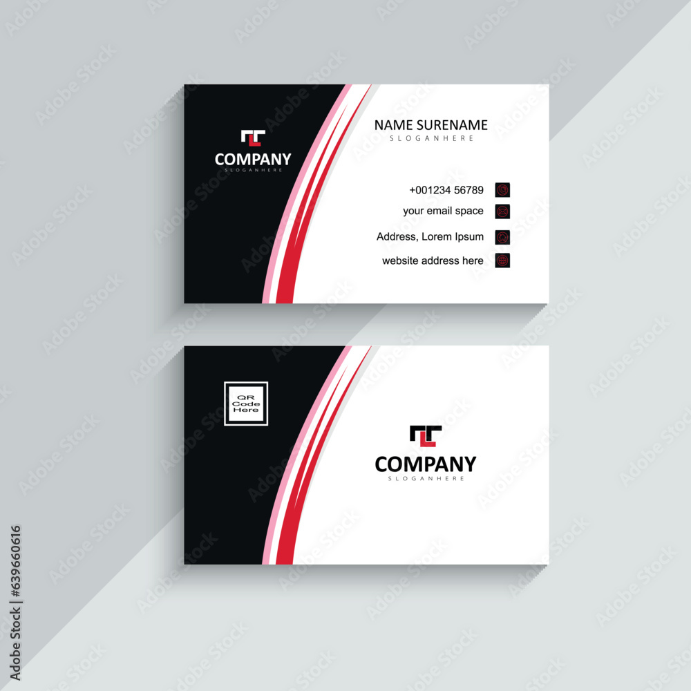 Business Card Visiting Card vector design template illustration Business Card Visiting Card vector design template illustration