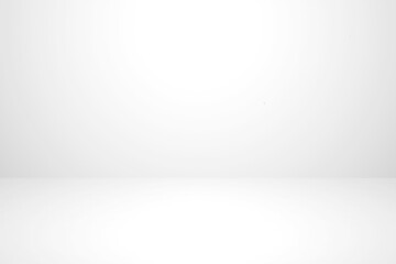Empty white color studio room background
