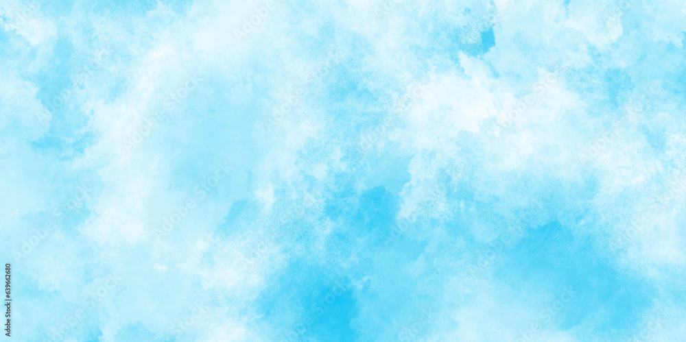 Fresh and shiny White clouds on blue sky with tiny clouds, Hand painted watercolor shades sky clouds, Bright blue cloudy sky vector illustration. Fresh and shiny White clouds on blue sky with tiny clouds, Hand painted watercolor shades sky clouds, Bright blue cloudy sky vector illustration.