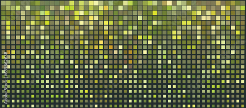 Wallpaper Mural Pixel Art design - neon mosaic pattern, glowing pattern on a dark background. Vector clipart Torontodigital.ca