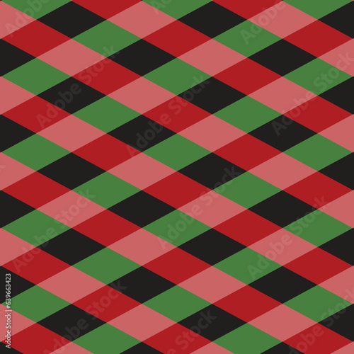 green and red plaid