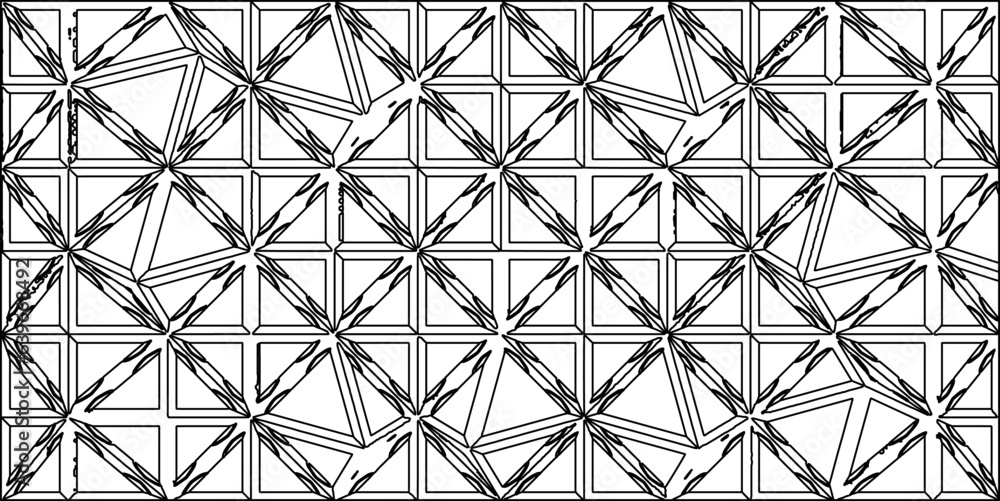 Vector pattern with symmetrical elements . Modern stylish abstract texture. Repeating geometric tiles from striped elements.Black and white pattern. Vector pattern with symmetrical elements . Modern stylish abstract texture. Repeating geometric tiles from striped elements.Black and white pattern.