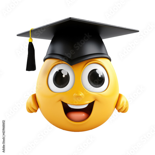 Cute Cartoon Graduation Emo...