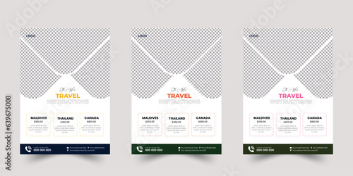 Free vector Travle flyer template Vector corporate business flyer template corporate business flyer photo