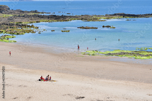 La plage de Le Pouldu en Bretagne-France