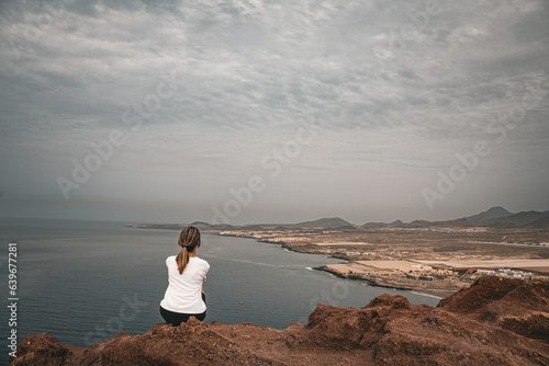 panorama, ragazza, sogniare, relax, viaggiare, estate,  © Masha 