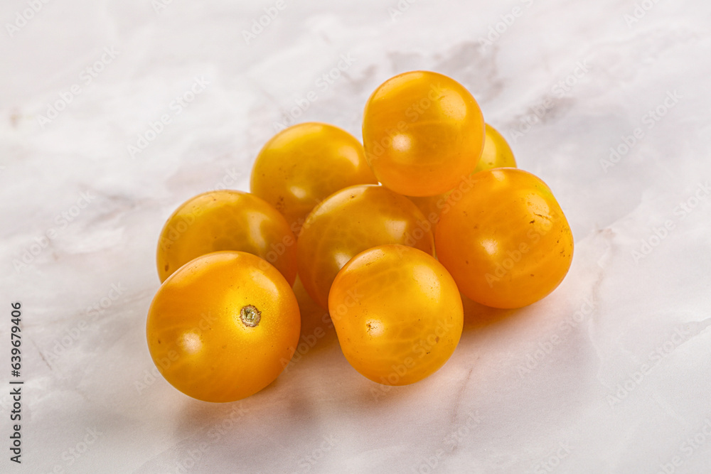 Ripe tasty yellow cherry tomato Ripe tasty yellow cherry tomato