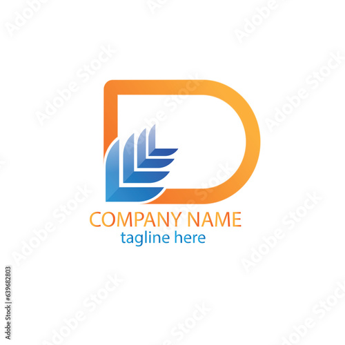Free Download abstract logo design 
Letter logo d gradient colorful design illustration
 - GFXLoad