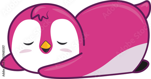 sleepy penguin