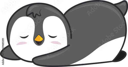 sleepy penguin