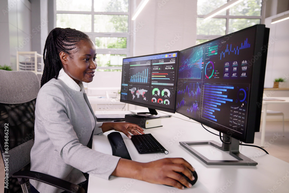 Analyst Woman Looking