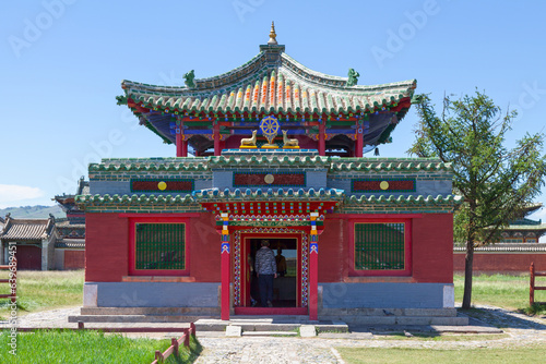 Fotografie, Tablou Temple of Dalai Lama inside of the Erdene Zuu Monastery in Kharkhorin
